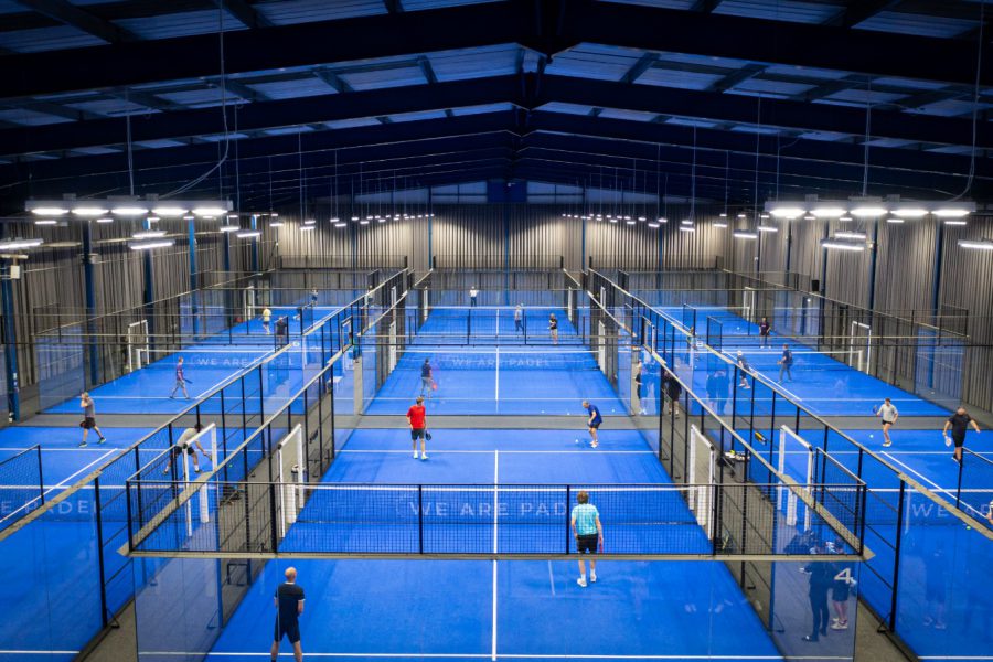 Indoor Padel club in Derby with nine padel courts